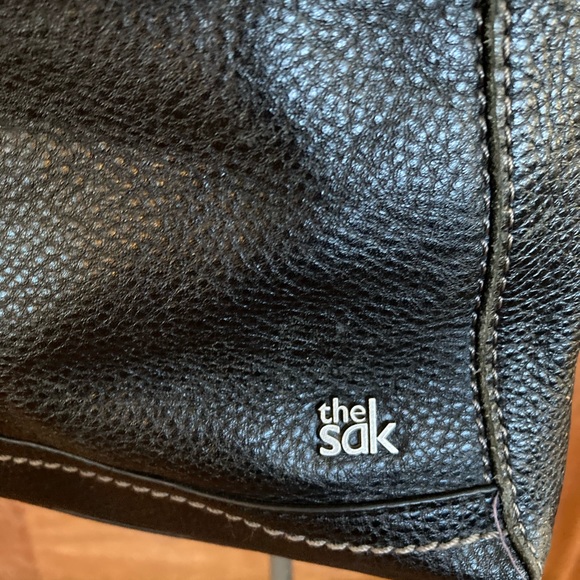 The Sak Bags The Sak Black Leather Crossbody Guitar Strap Bag Purse